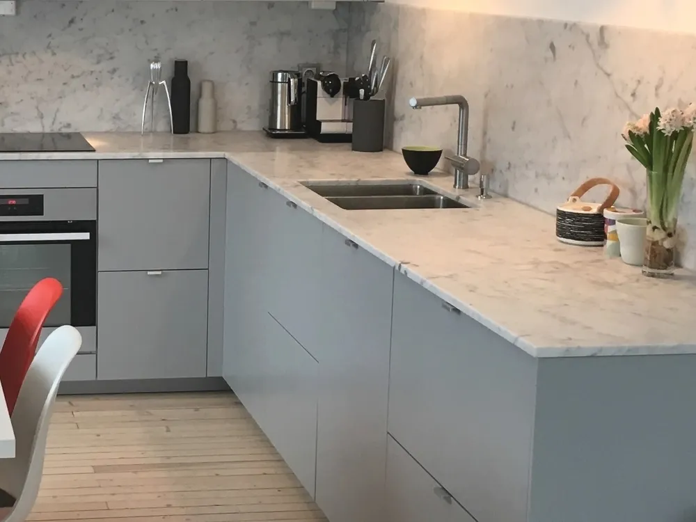 Marmor-Arbeitsplatte Carrara