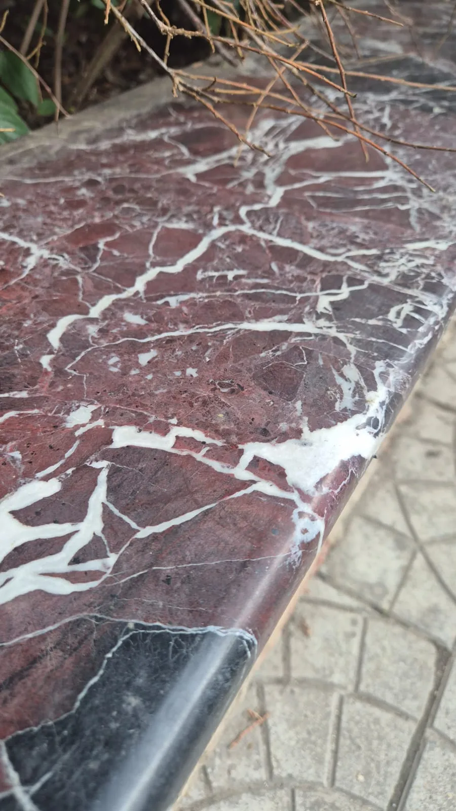 Rosso Levanto Fensterbank Marmor